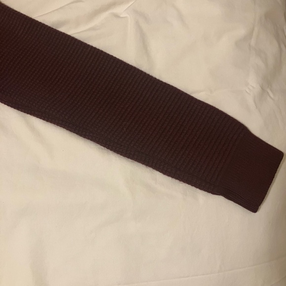 Sezane Octobre Chuck Sweater Merino Wool Burgundy Size Small - Picture 3 of 4